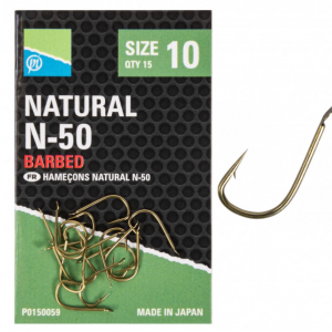 Gotowe przypony Preston Natural N-50 15szt.